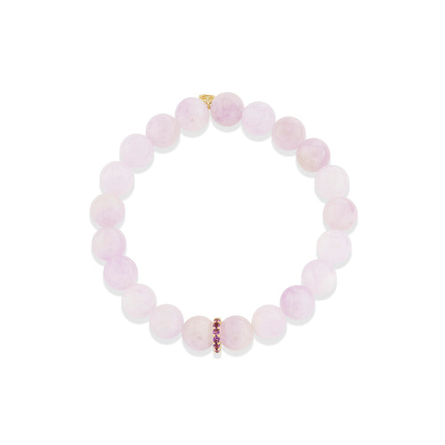 Gold & Amethyst Rondelle on Amethyst