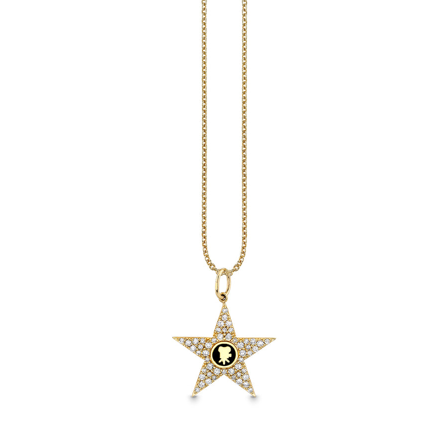 Gold & Diamond Hollywood Star Charm - Sydney Evan Fine Jewelry