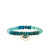 Gold, Blue Diamond, Sapphire & Emerald Large Crab on Shade Apatite
