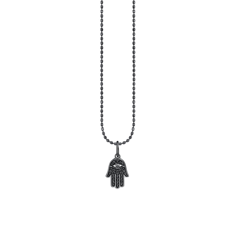 Gold & Diamond Small Pave Hamsa Charm - Sydney Evan Fine Jewelry