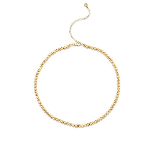 Gold & Diamond Rondelle Necklace