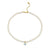 Gold & Enamel Eye Pearl Anklet