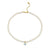 Gold & Enamel Evil Eye Pearl Anklet