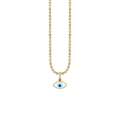 Gold & Enamel Medium Eye Charm