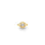 Gold & Diamond Floating Marquise Eye Stud