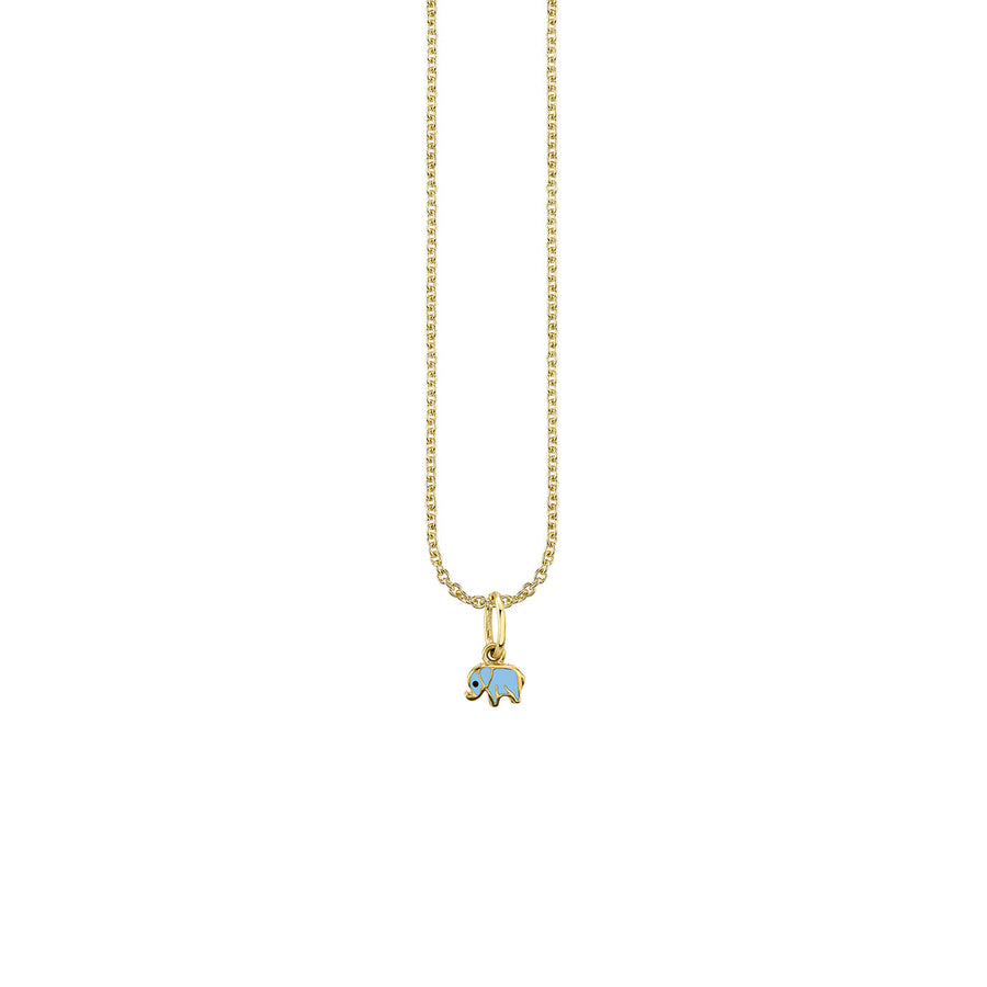 Kids Collection Gold & Enamel Mini Elephant Charm - Sydney Evan Fine Jewelry