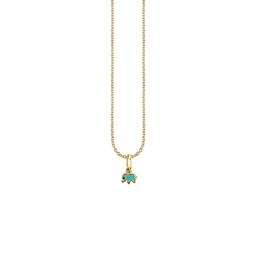 Kids Collection Gold & Enamel Mini Elephant Charm - Sydney Evan Fine Jewelry