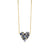 Gold & Diamond Sapphire Cocktail Heart Necklace
