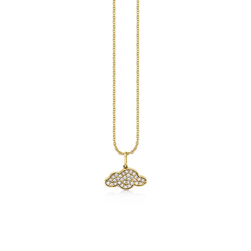 Gold & Diamond Pave Cloud Charm