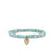 Gold & Diamond Cowrie Shell on Larimar