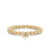 Gold & Diamond Dragonfly on White Coral