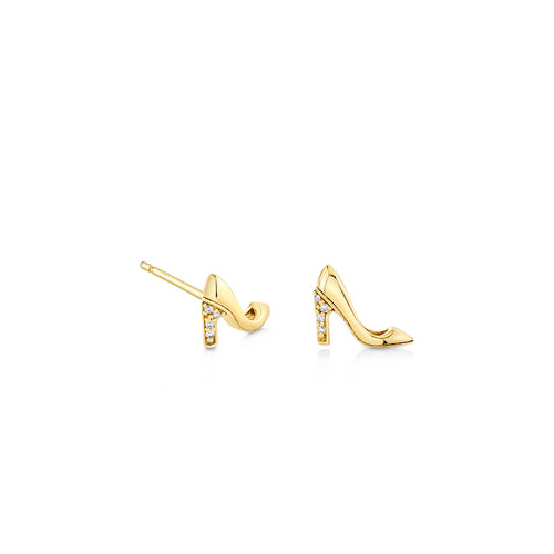 Gold & Diamond Stiletto Stud