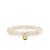 Gold & Diamond Star Eyes Happy Face Charm on Moonstone