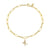 Gold & Diamond Tiny Butterfly Anklet