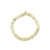 Pure Gold Marquise Eye Rondelle on Mystic Prehnite