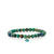 Men's Collection Gold & Diamond Tiny Carved Stone on Chrysocolla