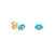 Kids Collection Gold & Diamond Tiny Carved Stone Eye Stud