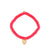 Gold & Diamond Heart on Hot Pink Ethiopian Opal