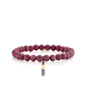 Gold, Diamond & Ruby Small Lipstick on Ruby - Sydney Evan Fine Jewelry