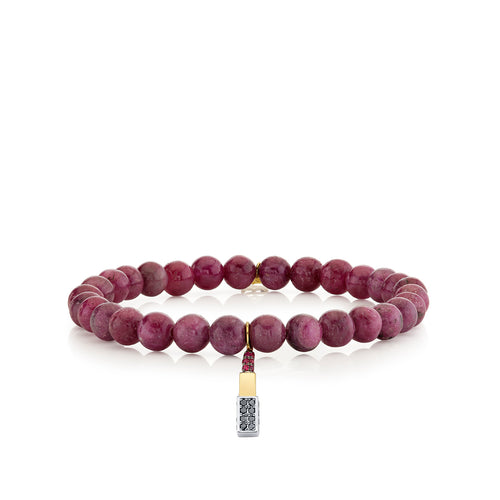 Gold, Diamond & Ruby Small Lipstick on Ruby