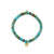 Gold & Diamond Small Eye Petals on Turquoise