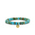 Gold & Diamond Small Eye Petals on Turquoise