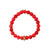 Gold & Diamond Rose Rondelle on Red Bamboo Coral
