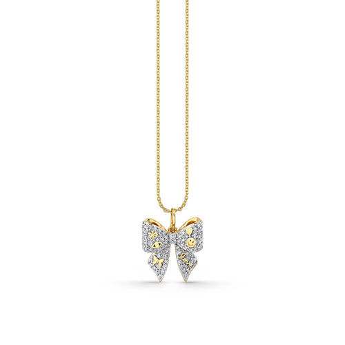Gold & Diamond Icons Bow Charm