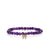 Kids Collection Gold & Diamond Small Bow on Amethyst