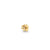 Gold & Diamond Tiny Pansy Stud