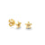 Kids Collection Gold & Diamond Tiny Plumeria Stud