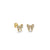 Gold & Diamond Small Bow Stud