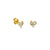 Gold & Diamond Marquise Eye Cluster Stud