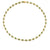 Gold & Emerald Marquise Eye Eternity Necklace