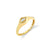 Gold & Diamond Marquise Eye Signet Ring
