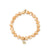 Gold & Diamond Marquise Eye Bezel Prong Cluster on Mother of Pearl