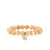 Gold & Diamond Marquise Eye Bezel Prong Cluster on Mother of Pearl