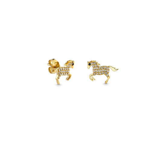 Kids Collection Gold & Diamond Horse Stud