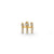 Gold & Diamond Marquise Eye Triple Bar Stud