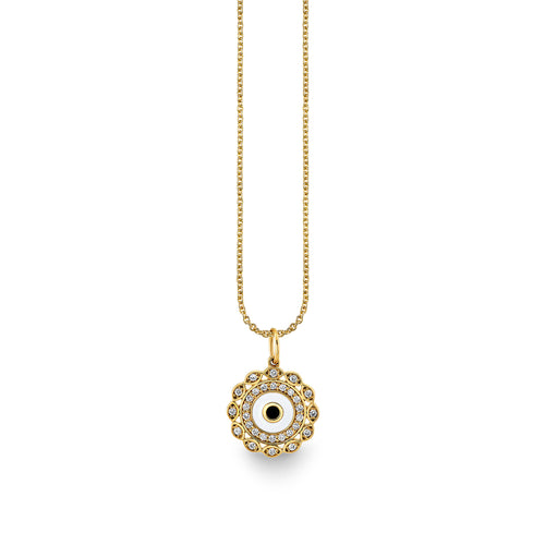 Gold & Diamond Small Marquise Eye Charm