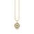 Gold & Diamond Small Marquise Evil Eye Charm