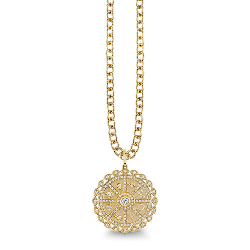 Gold & Diamond Icon Wheel Coin