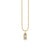 Gold & Diamond Large Fluted Single Diamond Baguette Charm