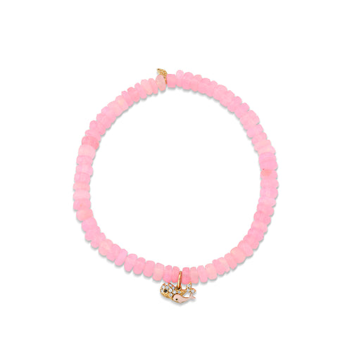 Gold & Diamond Whale Family on Opal