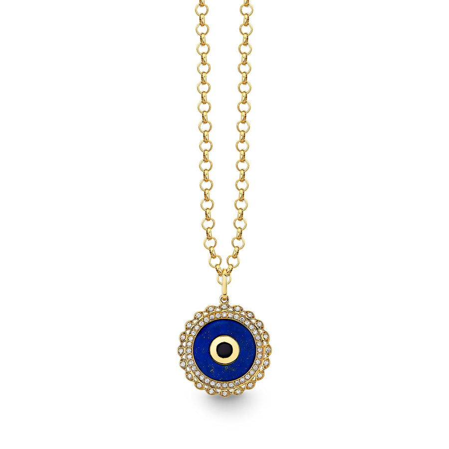 Gold & Diamond Large Marquise Eye Charm - Sydney Evan Fine Jewelry