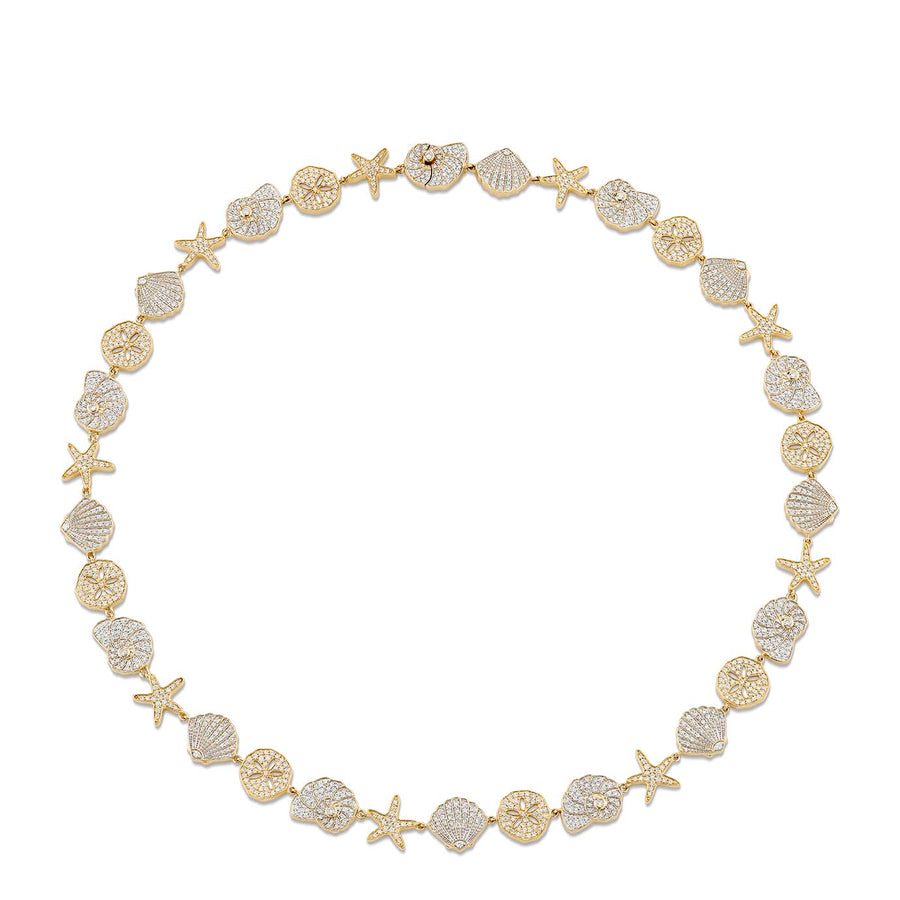 Gold & Diamond Sea Life Eternity Necklace - Sydney Evan Fine Jewelry