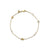 Gold Diamond & Pearl Shell Bracelet