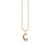 Gold & Diamond Small Cocktail Crescent Moon Charm