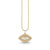 Gold & Diamond Eye Stone Inlay Charm