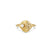 Gold & Diamond Clam Shell Ring